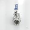 201/304 Stainless Steel Heavy-Duty Two-Piece Ball Valve / 25kg Pressure / Full Bore / High Flow Rate / DN15