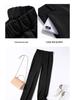 Ice Silk Women's Petite Wide-Leg Pants - Summer Thin Drape Straight Suit Pants 2026 Casual Style