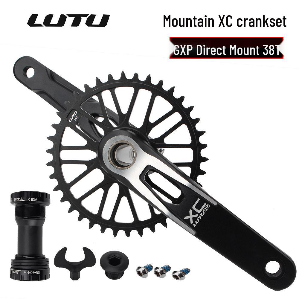 LUTU GXP Mountain Bike Crankset: Hollow Integrated 11/10/12-Speed AM/XC Single Chainring.