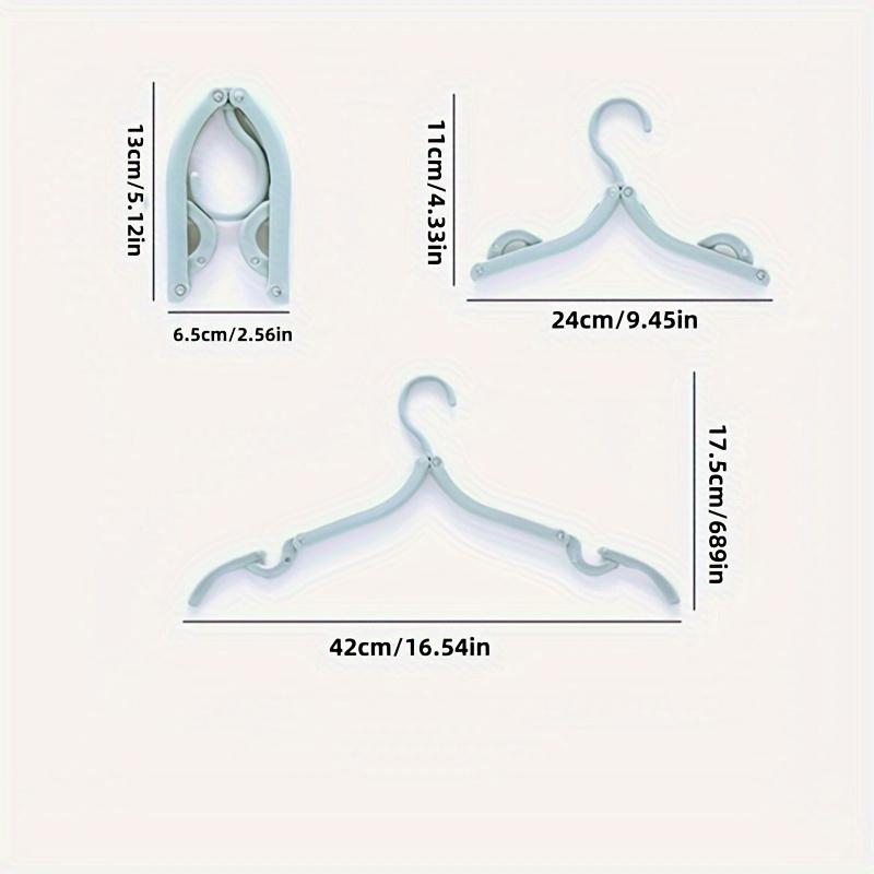 10Pcs/20Pcs Portable Folding Clothes Hangers for Travel and Business Trips, Multifunctional Clothes Hangers for Home Use
