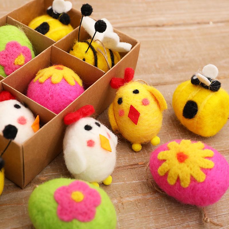 Easter Felt Bunny & Egg Hanging Ornaments