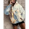 Womens Oversized Hooded Sweatshirt With Botanical Cartoon Print Loose Fit Comfortable Casual Top 2025