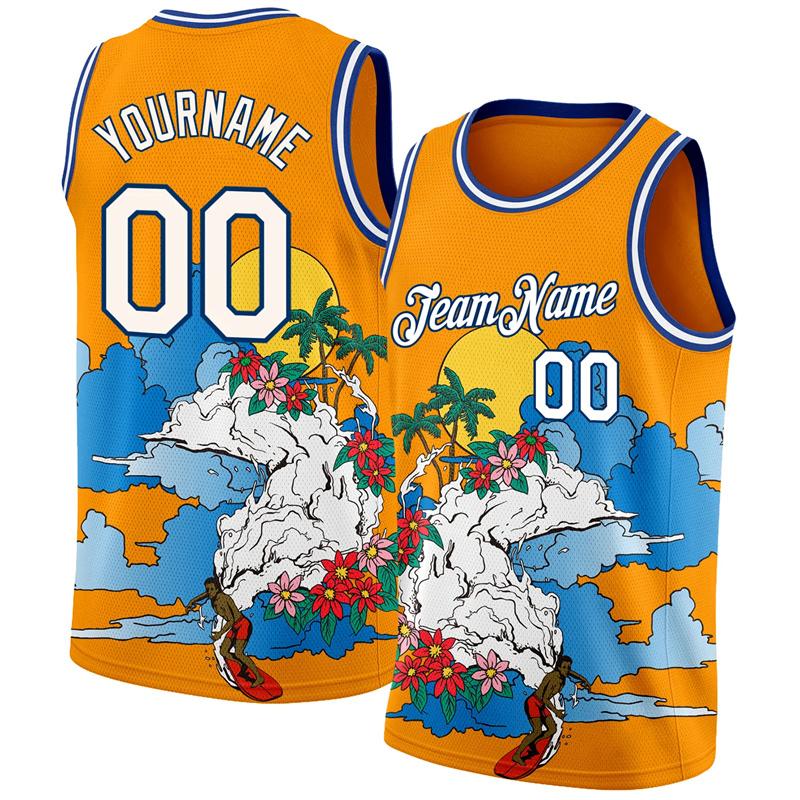 Hawaiian Style Men's Tank Top Personalization Customize Name Sleeveless Shirts Outdoor Basketball Sports Vest Summer Gym T-shirt