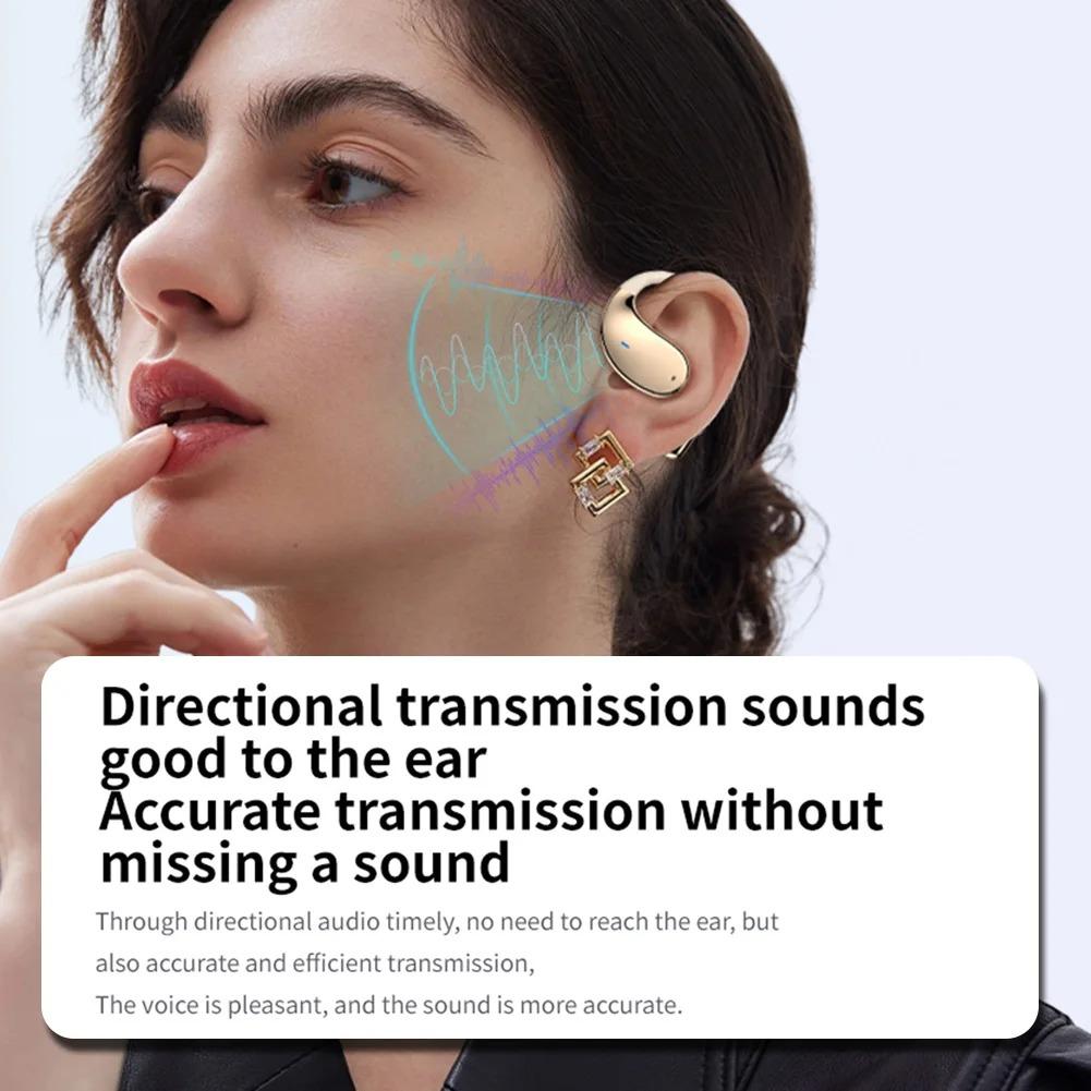 Bluetooth 5.4 AI Translation Earphones Real Time Support 144 Language Wireless Ear-hook Headsets HiFi Noise Reduction Headphones
