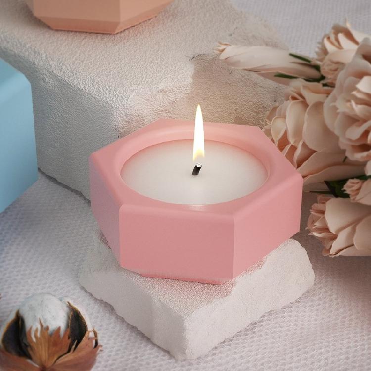 Hexagonal Storage Container Moulds Silicone Material DIY Candle Cup Moulds