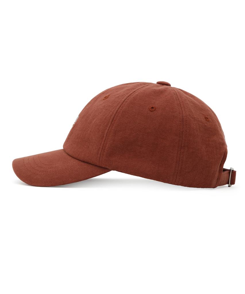 Eondeokeonteulol Four Seasons Cotton Logo Embroidered Basic Soft Top Unisex Ball Cap Uc / Washed B B / Brick