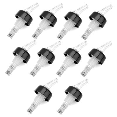 Set of 10 Quantitative Pourers for Wine, Whiskey, and Alcohol. Includes a Control Cap and Spout (30ml). Ideal for Professional Use As a Cocktail Dispe