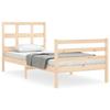 VidaXL Bed Frame with Headboard 90x200 Cm Solid Wood 3194816