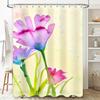 Creative Waterproof Shower Curtain Flower Pattern Shower Curtain Elegant Art Bathroom Curtain Suitable For Home Hotel