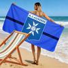 AJ Auxerre Print Beach Towel, Large Soft Quick Dry Towel for Beach Camping Swimming