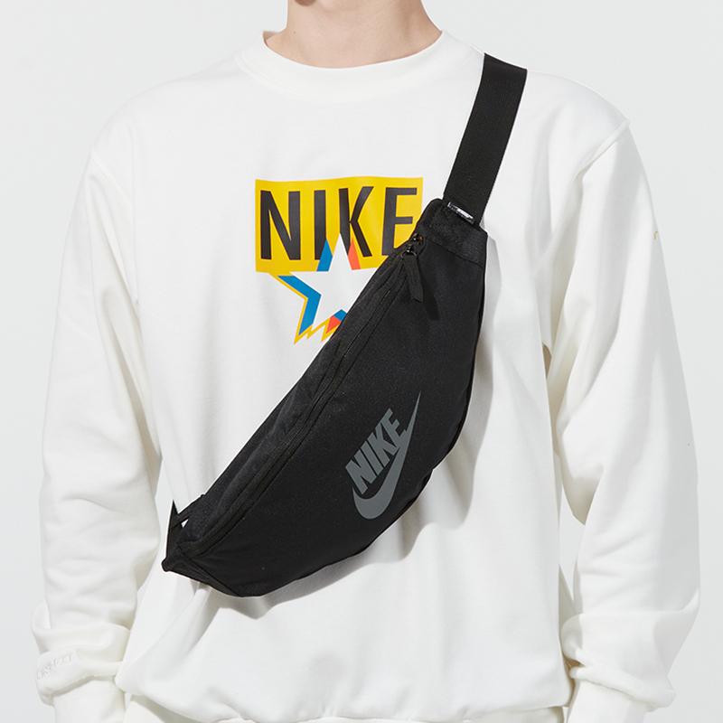 Nike Fabric Sling Bag, Crossbody Bag, Fanny Pack Regular Unisex Black Casual DB0490-011