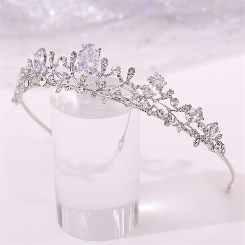Crystal Wedding Tiaras for Women Queen Crowns Rhinestone Princess Tiaras Hair Accessories Quinceaneras Headpieces