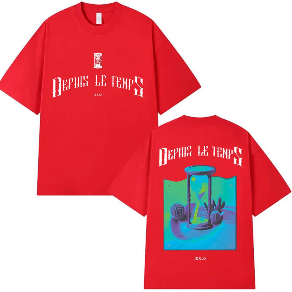 

BOUSS DEPUIS LE TEMPS Tour 2025 Merch T Shirt Mens Hip Hop Fashion Cotton Short Sleeve Tshirts Unisex Gothic Clothing Tshirt S