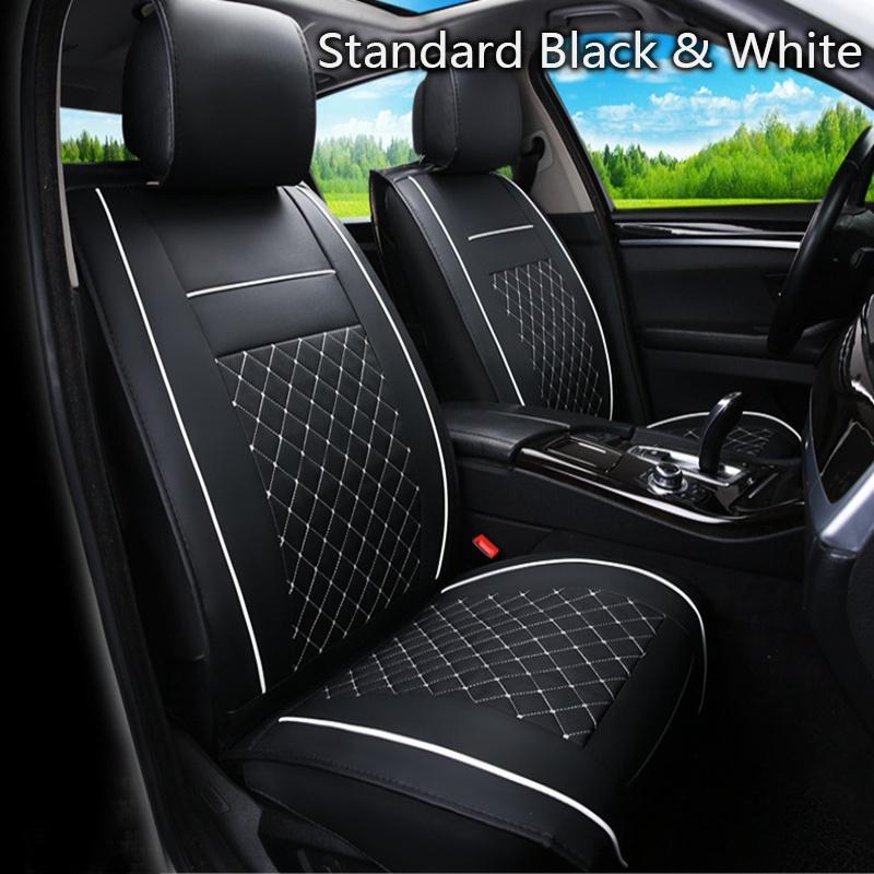 1pc Front Seats Easy to Clean PU Leather Car Seat Cushions AntiSlip