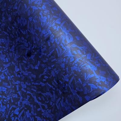 Lepicí vinyl pro samolepky na auto Matný Kovaný karbonový vlákno Modrý Tuningové samolepky na auto Automobilová fólie Kryt Wrap Motocykl