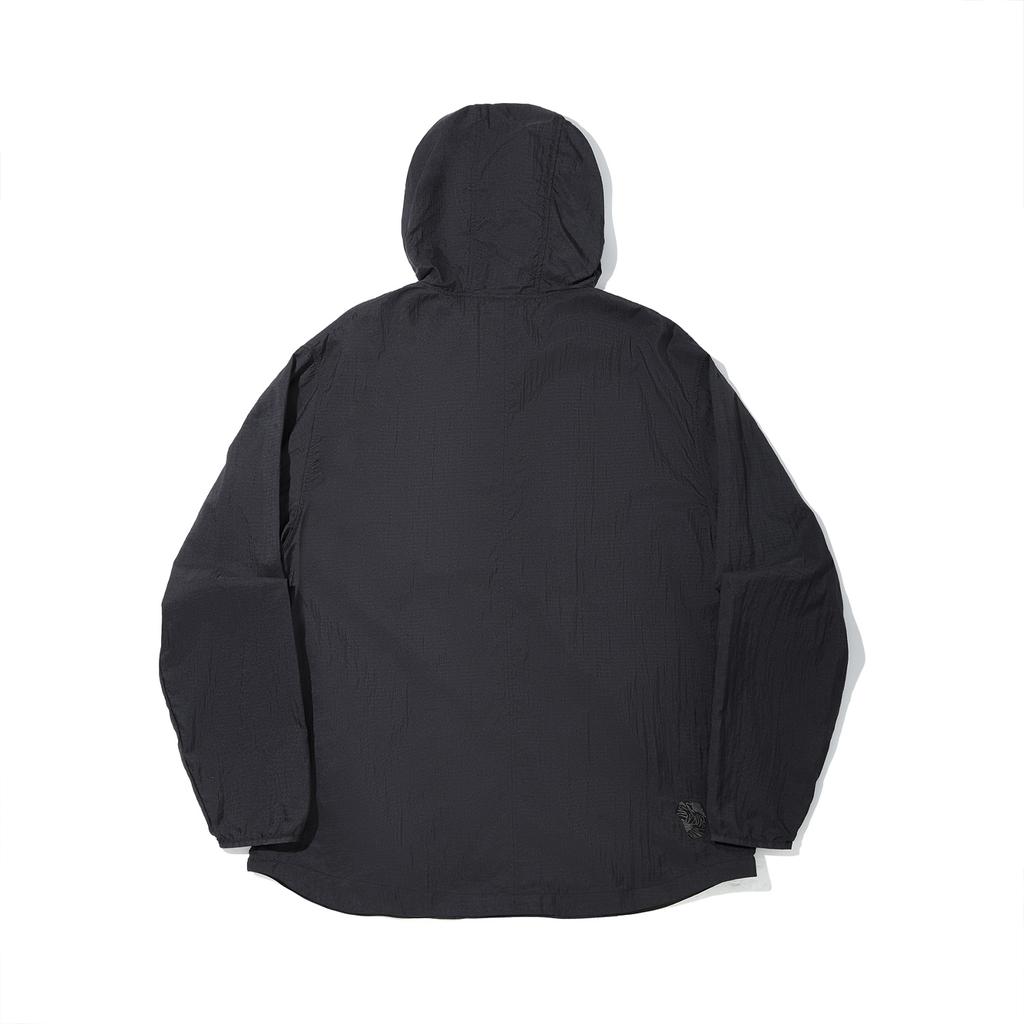 Li Ning Kung Fu Series Comfortable Casual Minimalist Hooded Loose Sports Windbreaker Men Outerwear Black AFDV223-2