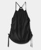 SOME PLACE Layered String Shirred Sleeveless Mini Dress [Ivory]