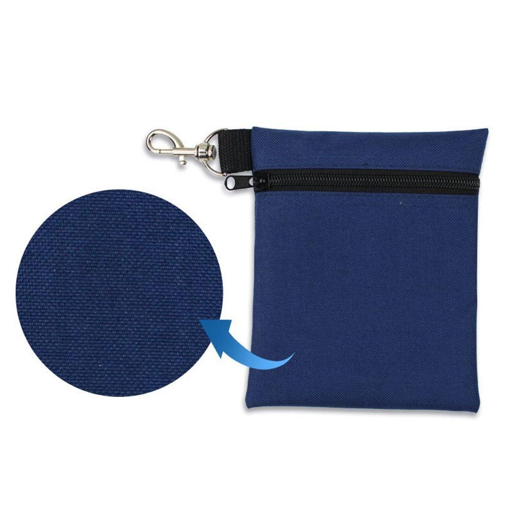 Nylon Golf Ball Bag Zipper Valuables Holder Waterproof Pocket Storage Bag Hiking
