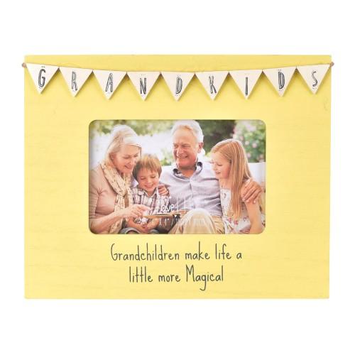 Celebrations Love Life Grandkids Bunting Photo Frame