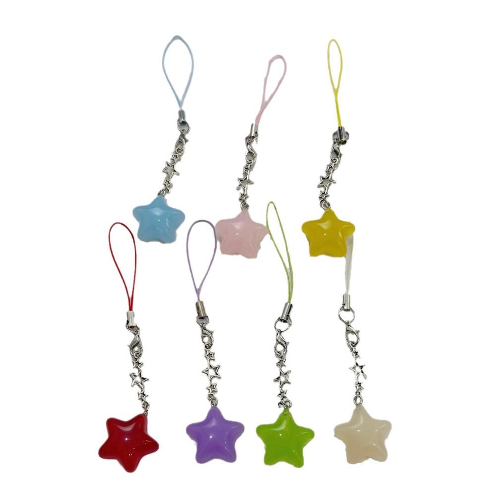 Pendant Phone Hanging Rope Star Mobile Phone Chain Cell Phone Rope Star Phone Strap  Couple Gift