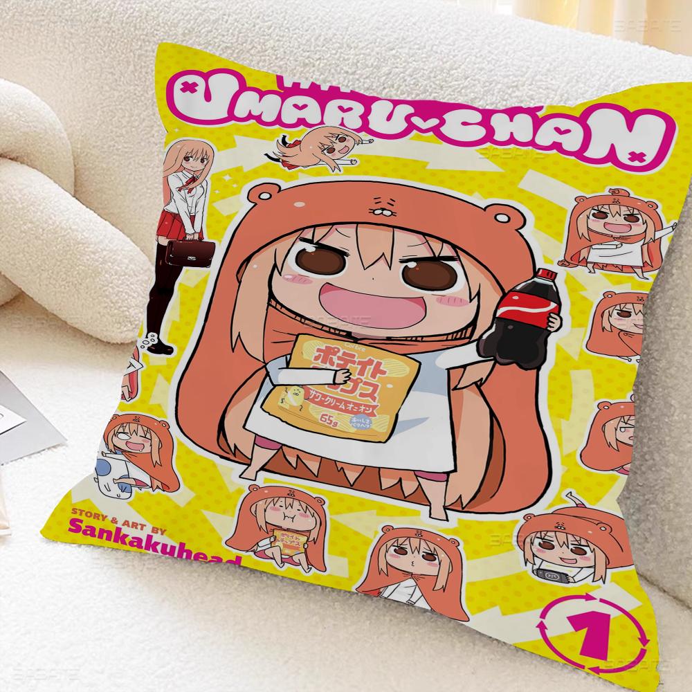Himouto Anime Umaru Chan Cushion Cover Inches Farmhouse Decor Home Throw Pillow Covers For Couch Decorations