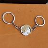 Keychain Heart Matching Cat Design Titanium Steel Keychain Pendant Bright Color Key Holder Bags Cars Wallets Accessories