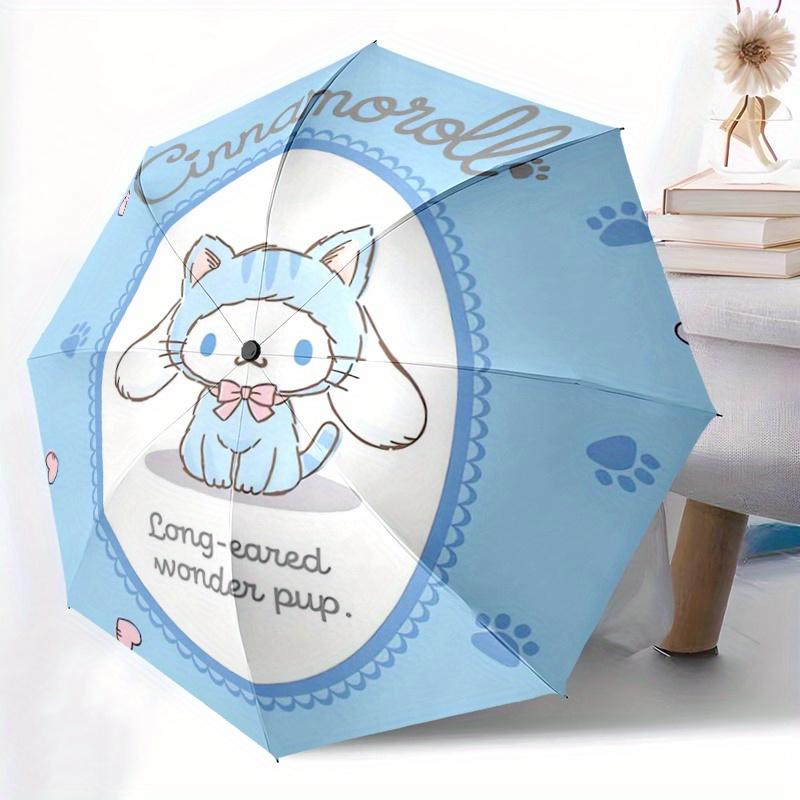 1pc Cat Decoration Cinnamoroll Theme Automatic Opening and Closing Folding - A Good Choice for Gifts, Fashionable and Convenient Umbrella With Cute Ca