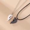 1 Pair Hug Couples Necklace Set Women Men Affectionate Hugging Pendant Love Snuggle Couple Matching Necklace Jewelry Anniversary Gift