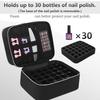 Large Compartment Nails Polish Storage Organizers With EVA Lined Interior Fit Bottles Polish Tool Lamp Travel Case