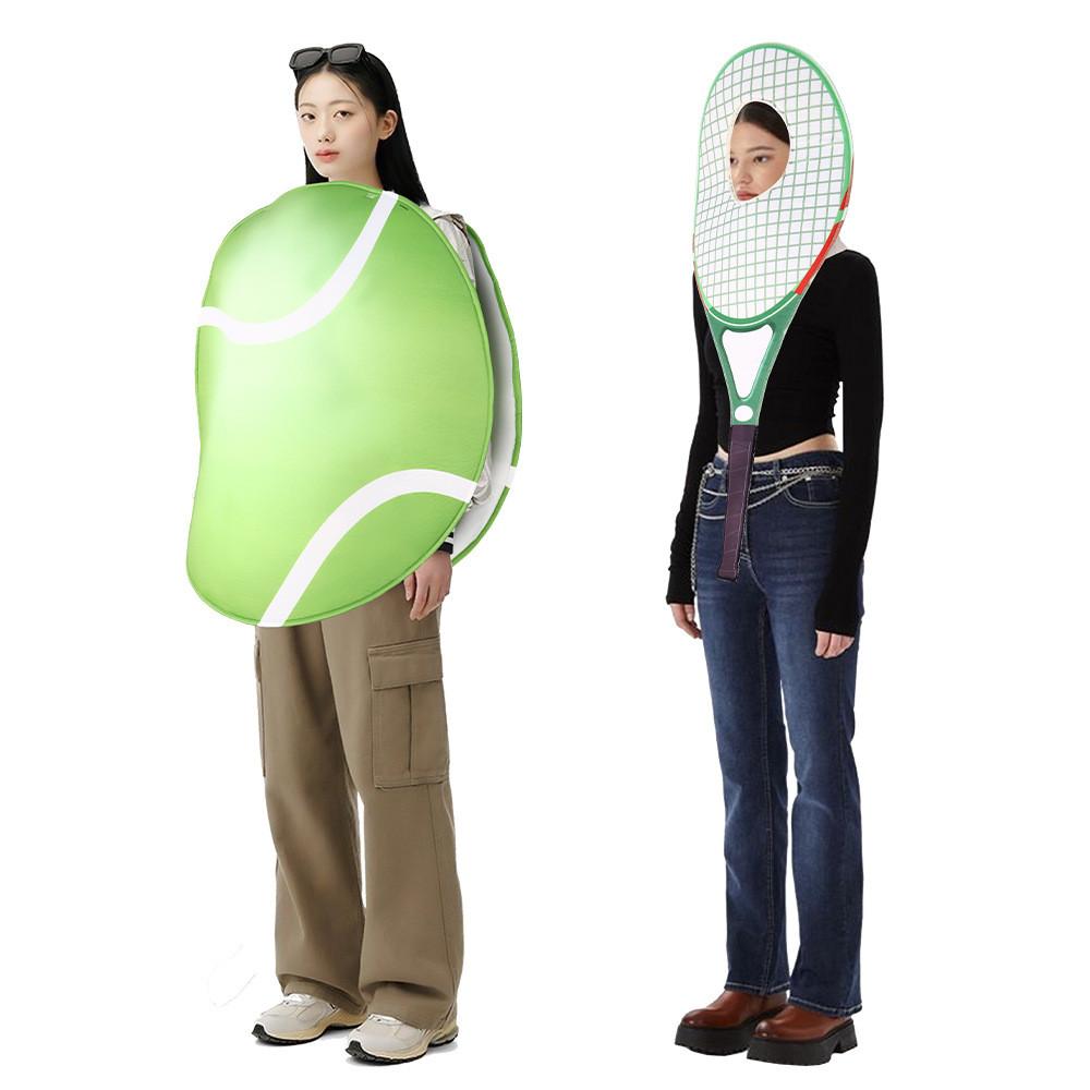 Tennis Cosplay Halloween Racket Costume Set Party Performance Clothing Gift