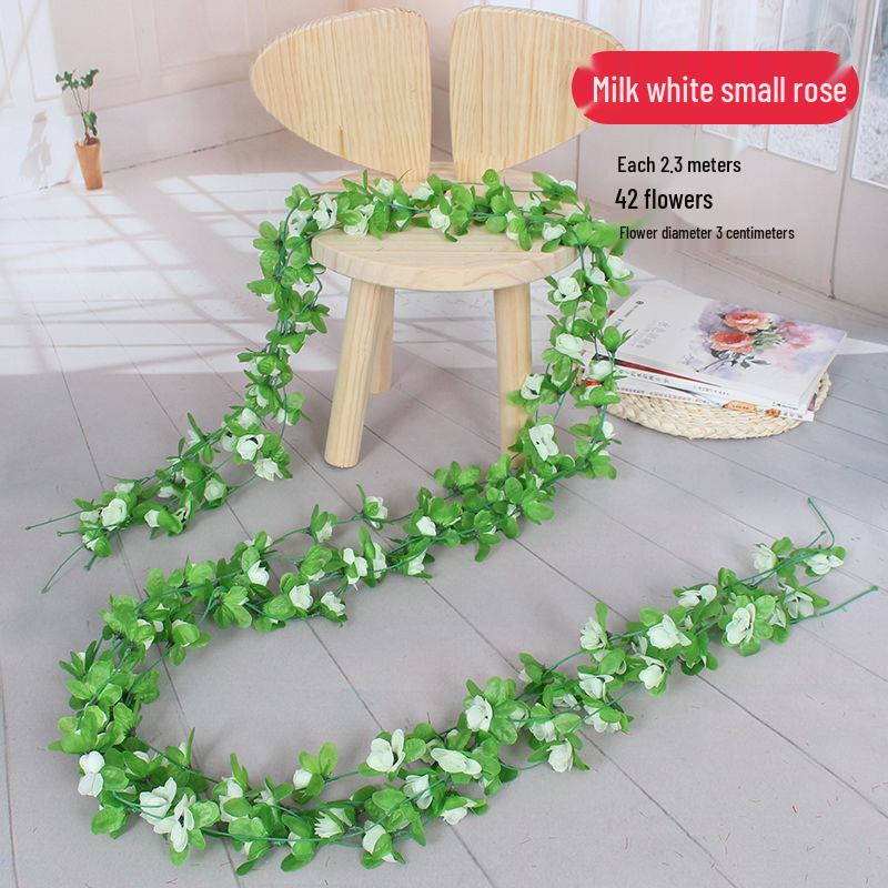 Искусственная роза-лиана для украшения балкона, лестницы и перил