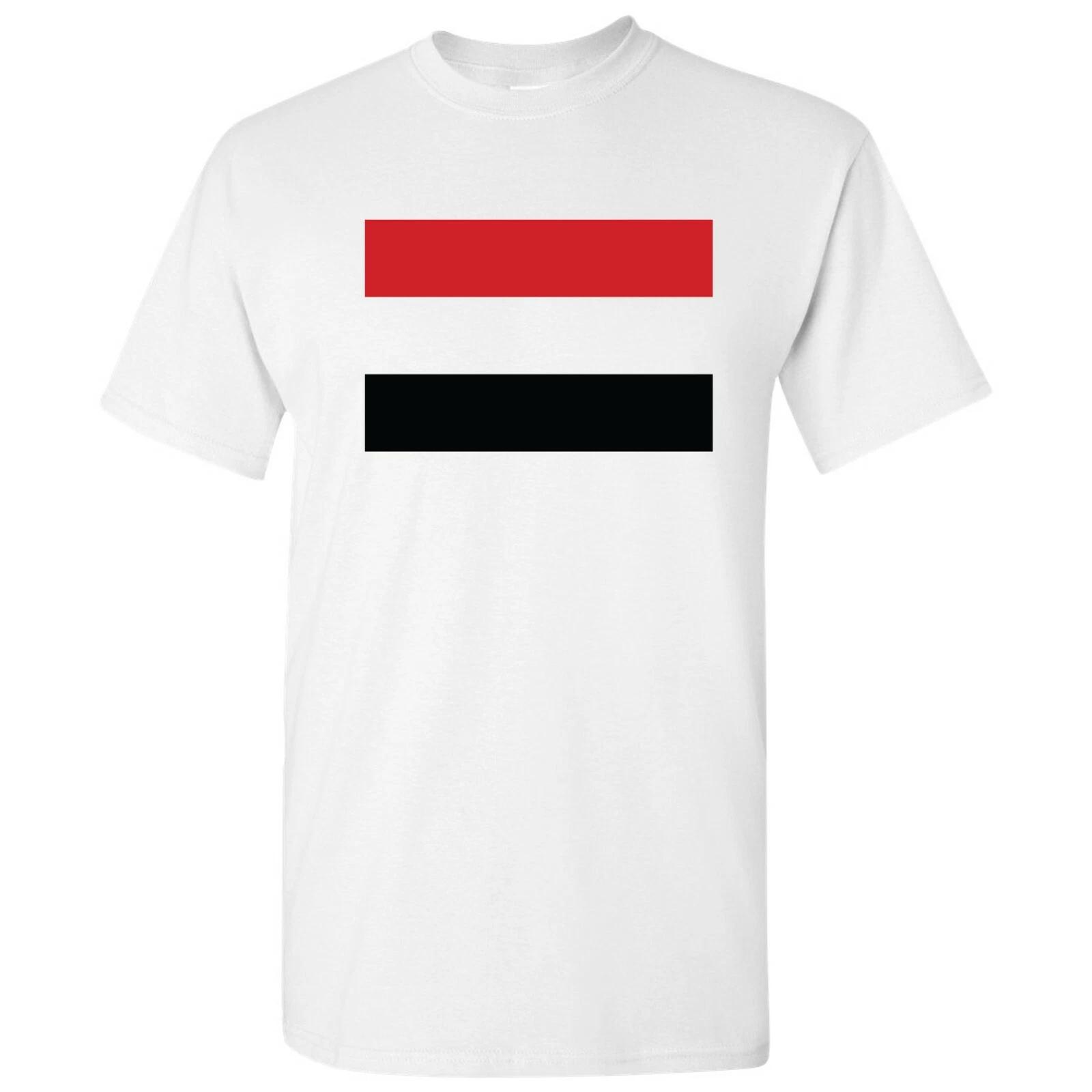 Флаг Йемена - Классический флаг страны Гордость за родную землю Унисекс футболка - Белый 4XL