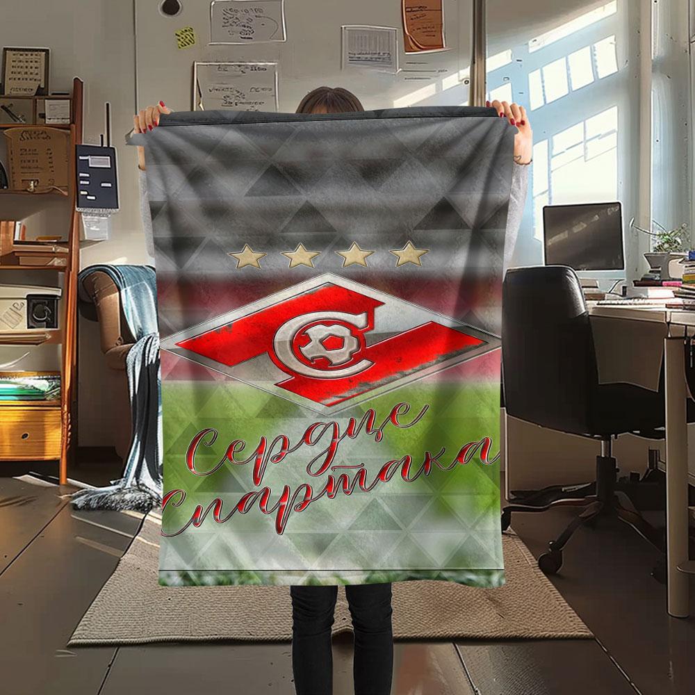 1PC Spartak Moscow Pulse Blanket, High quality Comfortable for All Seasons, Home Decor, Warmth and Comfort