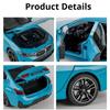 Scale 1:24 325li M3 Model Car Toy Doors Opened Pull Back Miniature Models Sound Light Front Wheel Steer Cars Desktop Decoration