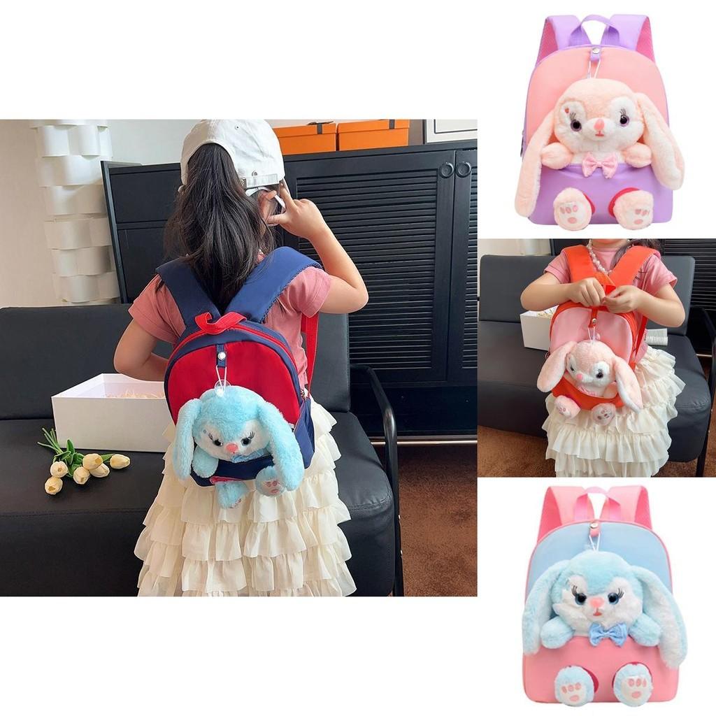 Adorable Rabbit Plush Backpack For Girls With Breathable Lightweight Durable Design