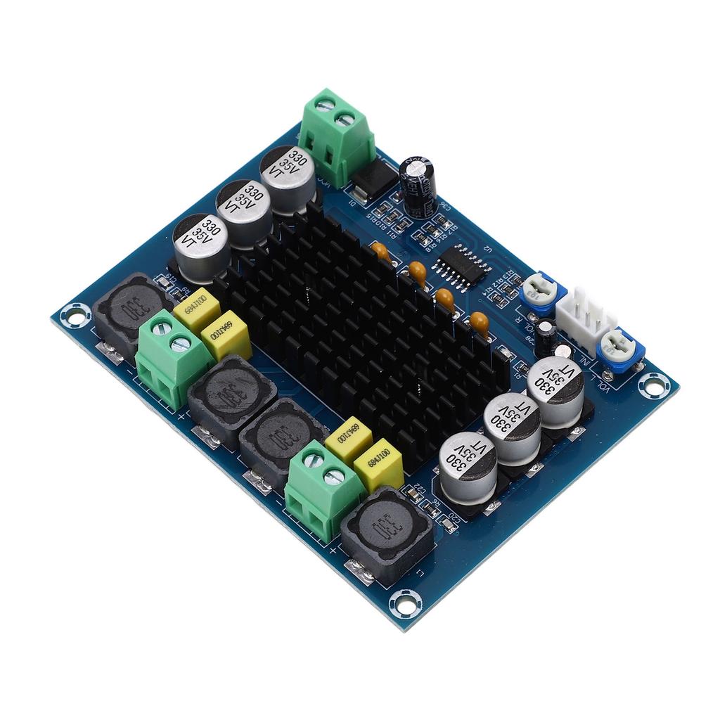 Digital Power Amplifier Board Dual Channel Audio Amplification Module with Cable 2x120W XH‑M543