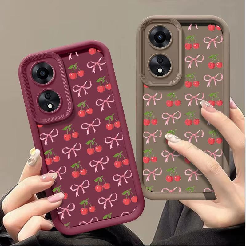 Cherry Fashine Phone Case For Samsung FE Plus Ultra S25 S24 S23 S22 S21 A54 A55 Soft Cover Coque Shockproof