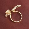 Seven-Color Butterfly Adjustable Women's Ring - Pure Copper, High-End Design