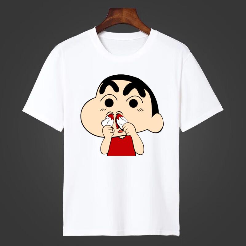 Crayo.n Littl.e Ny Japansk Anime Tecknad Tryckt T-shirt Söt Stil Dam Kortärmad T-shirt Personlighet Högkvalitativa Toppar
