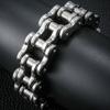 Bracciale Lungo 22/24CM Largo 21MM Uomo Rock And Roll Catena da Motociclista Braccialetti da Uomo Braccialetti Pesanti in Acciaio Inossidabile Gioielli Biker