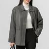 New Arrivals Open Run Middle Aged Ladies Collar Neck Half Jacket 22601