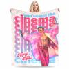 Cinema Theme Pink Blanket for All Seasons Blanket Lunch Break Throw Gift