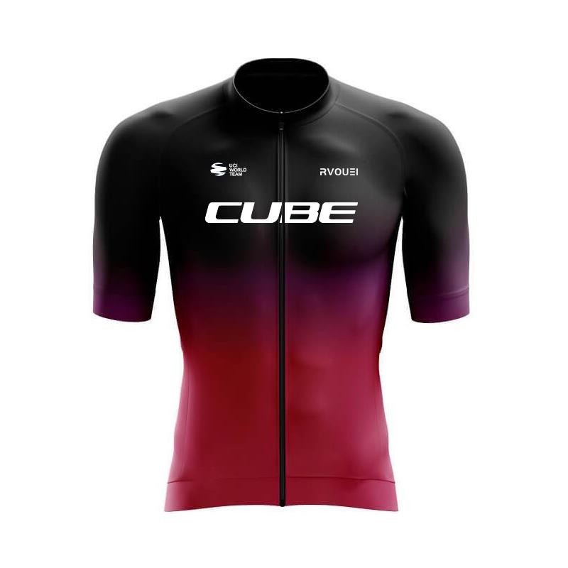 Rvouei Cube Team Quick Drying  Clothing MTB Bike Uniform Maillot Ropa Ciclismo Hombre Bicycle Suit 2026 Summer Breathable Cycling Suit Set