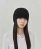 TOFFEE WOMEN Hairy Knit Beanie (Black)