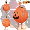 Pumpkin Halloween Costume Inflatable Suit With Cartoon Doll For Walking
