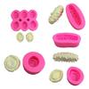 Silicone Fondant Mold for Cake Decorating and Crafts Sea Cucumber/Abalone Shaped Dessert Mould Flexible Kitchen Tool