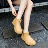 Korte Enkel Regenlaarzen Waterdicht Antislip Rubberen Schoenen Voor Mannen Vrouwen Buitenwerk Chelsea Stijl