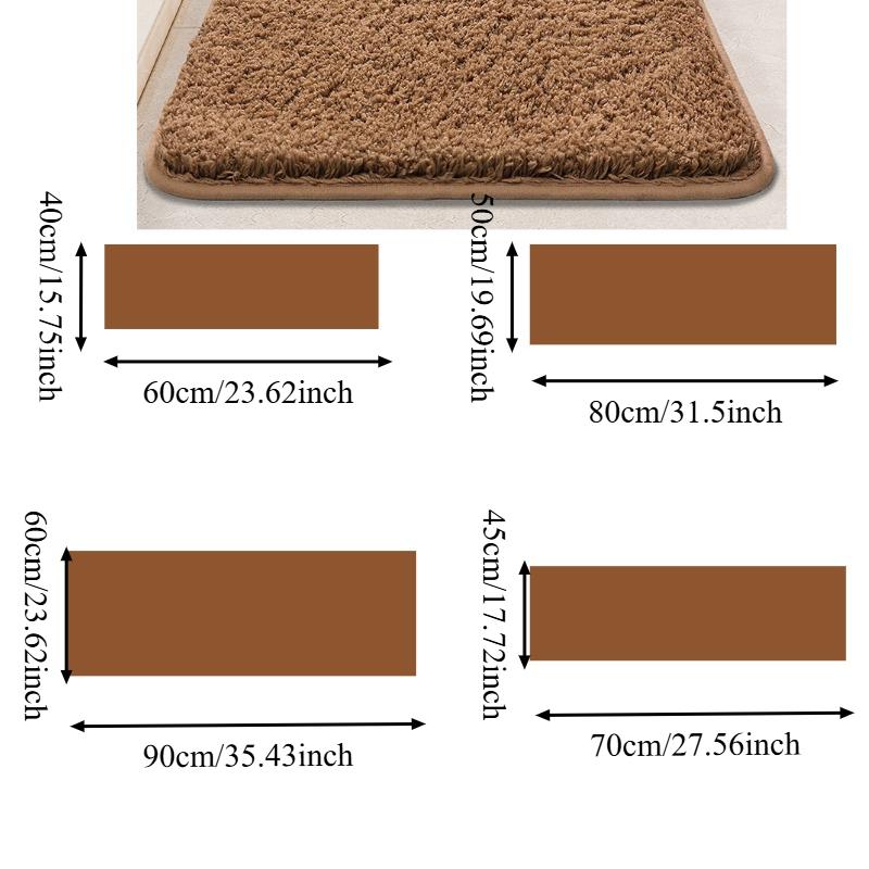 Thickened Super Absorbent Bathroom Bedroom Anti Slip Floor Mat Kitchen Anti Fouling Floor Mat Washable and Easy Clean Alfombra