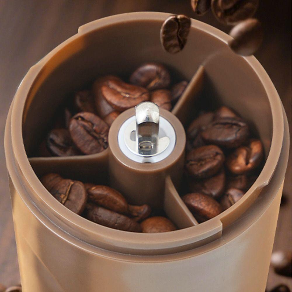 Clear Powder Container Manual Coffee Grinder Adjustable Grind Coffee Bean Grinder  Kitchen Use