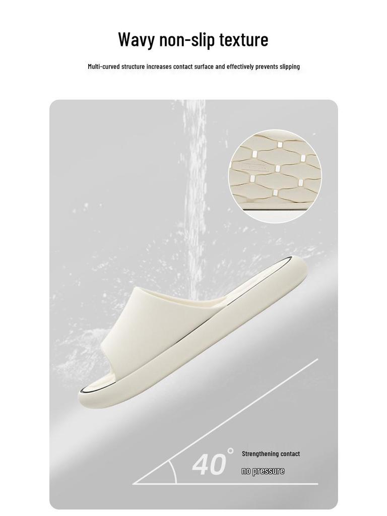 Herren Schnelltrocknende Rutschfeste Duschslipper - Sommer Drainage-Design für Innen-/Badezimmergebrauch